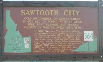 Sawtooth City Marker image. Click for full size.