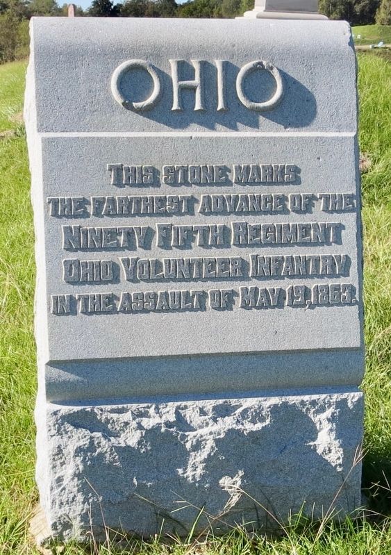 Ohio Ninety Fifth Regiment Marker. Click for full size. Ohio Ninety Fifth Regiment Marker image. Click for full size.