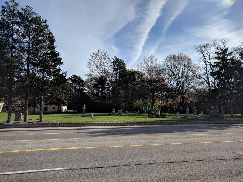 Pioneer Cemetery and Marker. Click for full size. Pioneer Cemetery and Marker image. Click for full size.