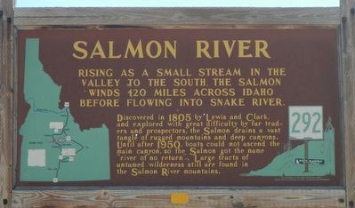 Salmon River Marker image. Click for full size.