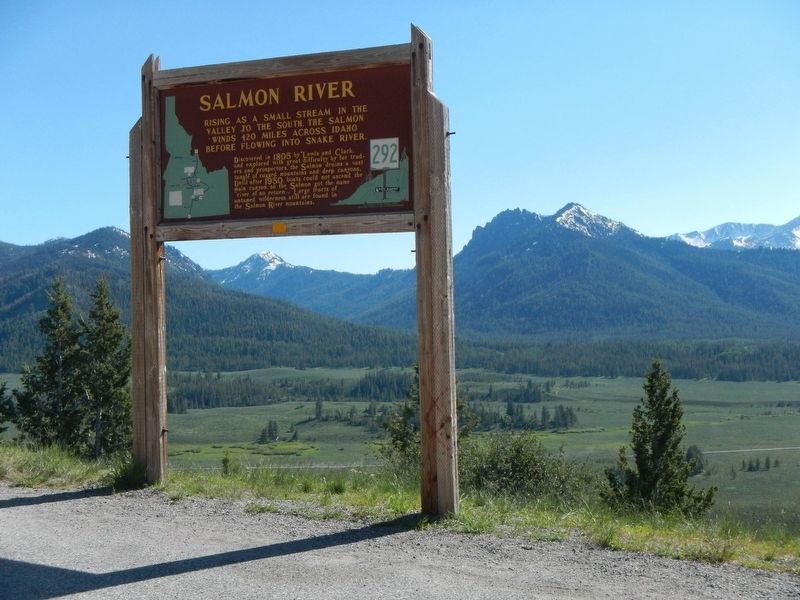 Salmon River Marker. Click for full size. Salmon River Marker image. Click for full size.