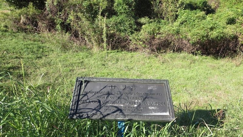 View of marker looking west. image. Click for full size.