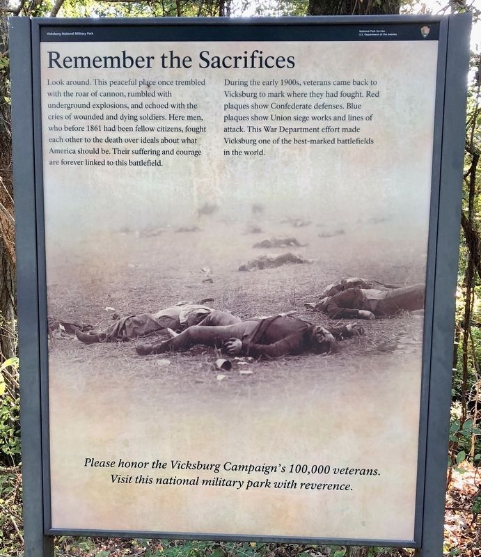 Remember the Sacrifices Marker. Click for full size. Remember the Sacrifices Marker image. Click for full size.