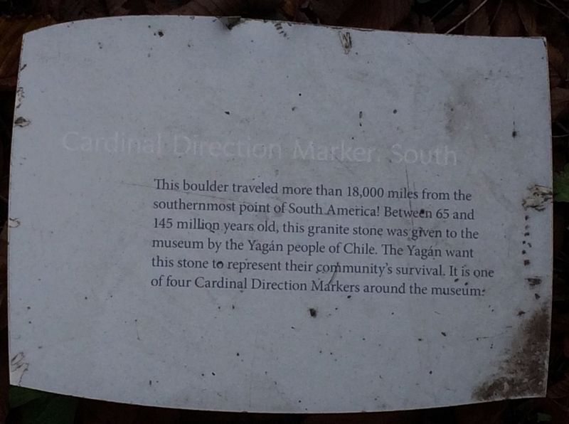 Cardinal Direction Marker: South Marker image. Click for full size.