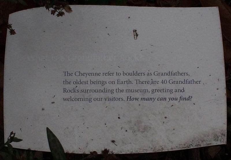 What is a Grandfather Rock? Marker. Click for full size. What is a Grandfather Rock? Marker image. Click for full size.
