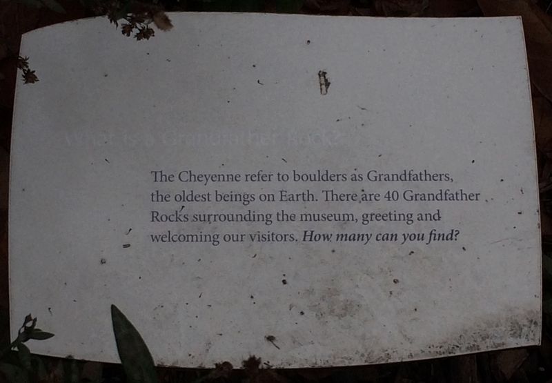 What is a Grandfather Rock? Marker image. Click for full size.