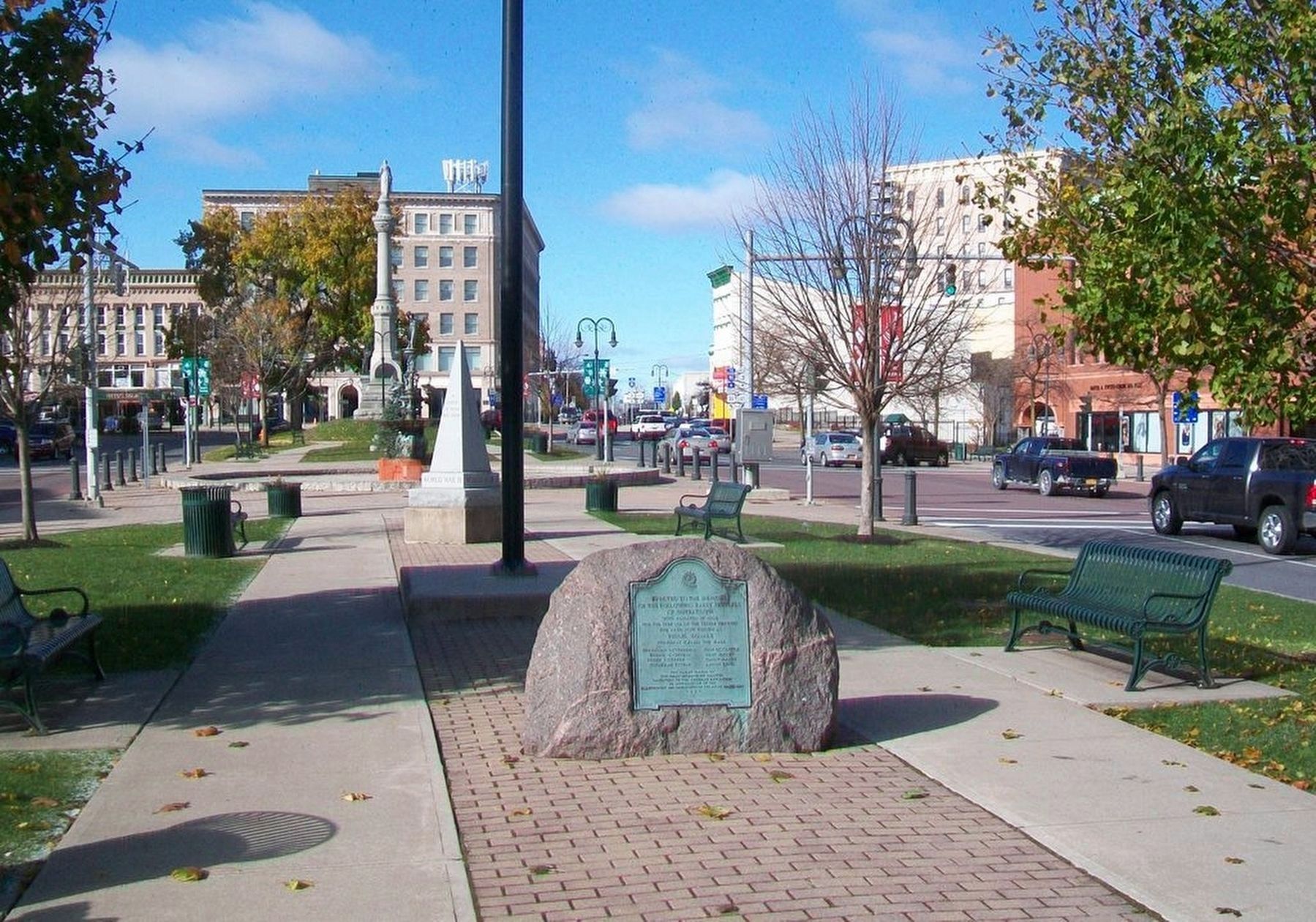 Early Settlers of Watertown Marker. Click for full size. Early Settlers of Watertown Marker image. Click for full size.