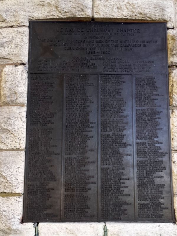 Ninth U.S. Infantry Memorial image. Click for full size.
