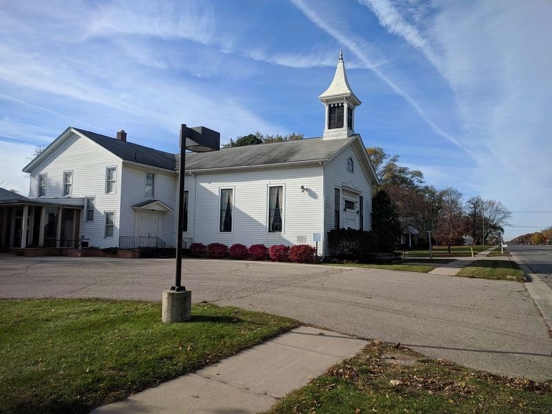 Historical Church and Marker. Click for full size. Historical Church and Marker image. Click for full size.