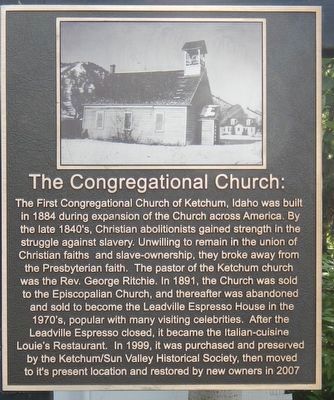 The Congregational Church Marker image. Click for full size.