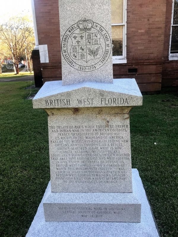 British West Florida Marker. Click for full size. British West Florida Marker image. Click for full size.
