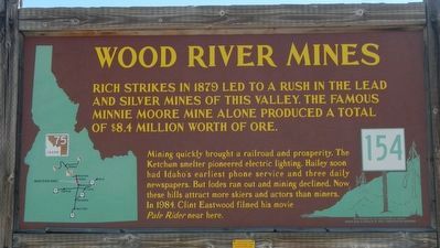 Wood River Mines Marker image. Click for full size.