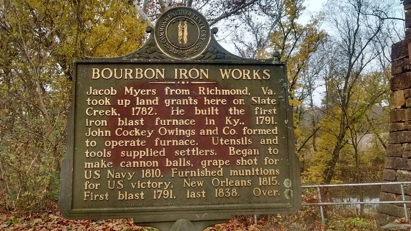 Bourbon Iron Works Marker image. Click for full size.
