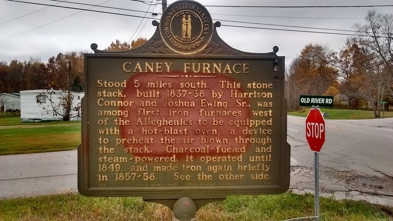Caney Furnace Marker. Click for full size. Caney Furnace Marker image. Click for full size.