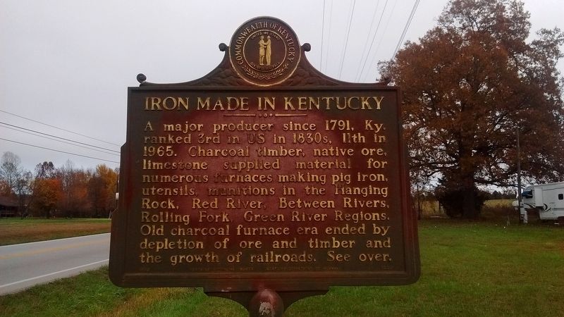 Iron Made in Kentucky Marker. Click for full size. Iron Made in Kentucky Marker image. Click for full size.