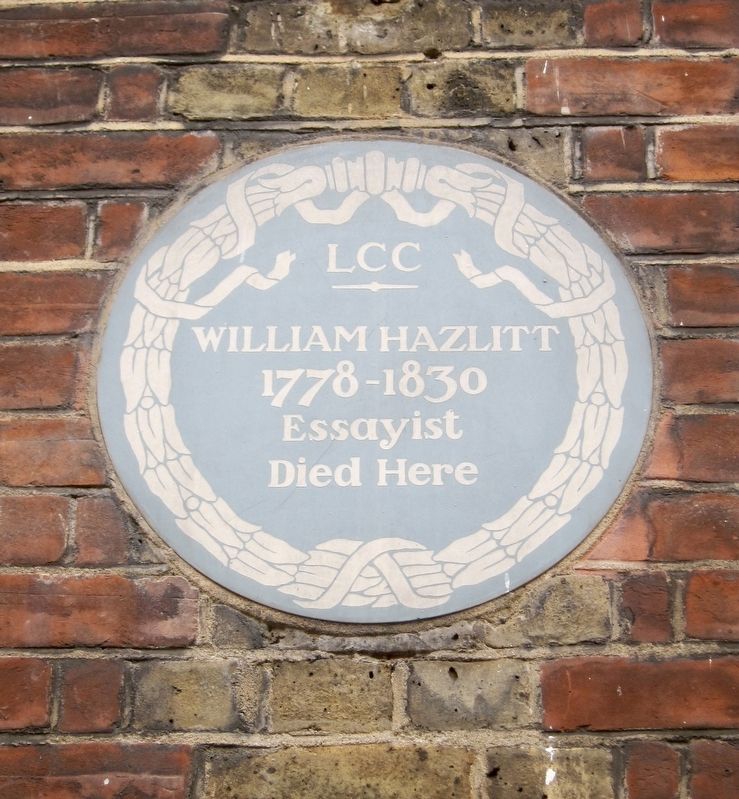 William Hazlitt Marker. Click for full size. William Hazlitt Marker image. Click for full size.