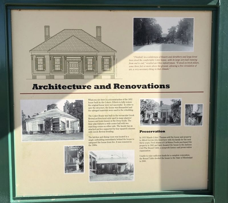 Architecture and Renovations Marker image. Click for full size.