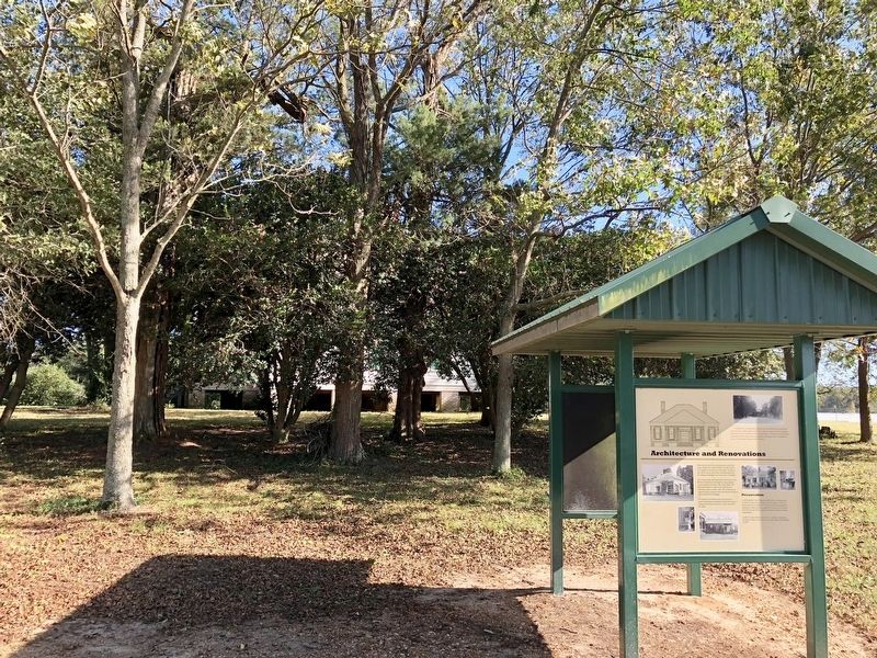 View of marker looking towards the Coker House.. Click for full size. View of marker looking towards the Coker House. image. Click for full size.