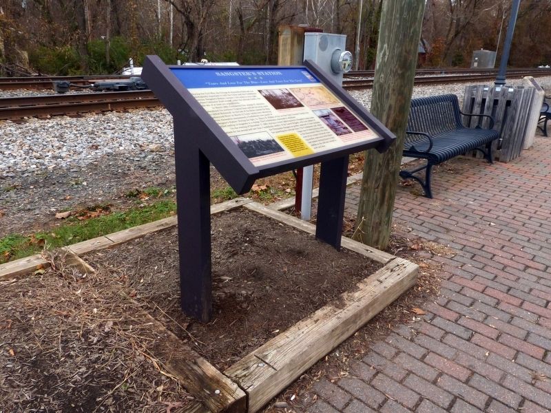 Sangster’s Station Marker. Click for full size. Sangster’s Station Marker image. Click for full size.