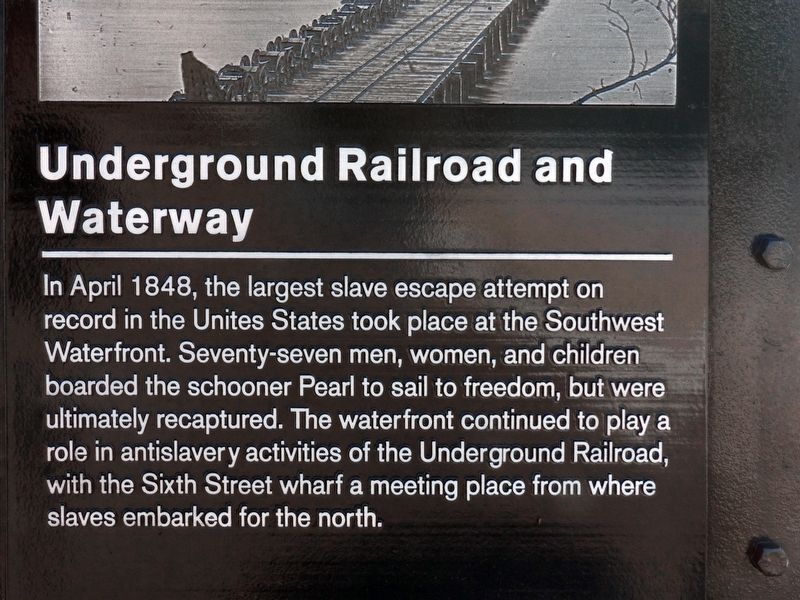 Underground Railroad and Waterway Marker. Click for full size. Underground Railroad and Waterway Marker image. Click for full size.