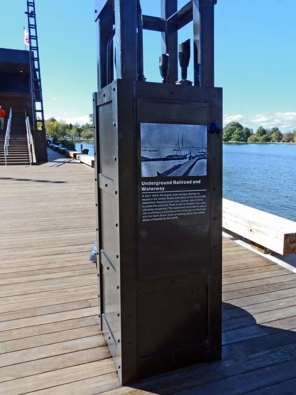 Underground Railroad and Waterway Marker. Click for full size. Underground Railroad and Waterway Marker image. Click for full size.