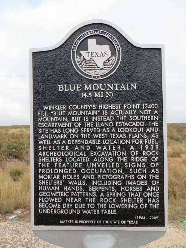 Blue Mountain Marker. Click for full size. Blue Mountain Marker image. Click for full size.