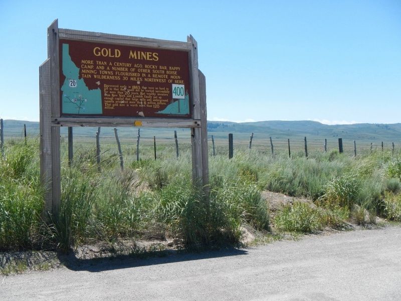 Gold Mines Marker. Click for full size. Gold Mines Marker image. Click for full size.