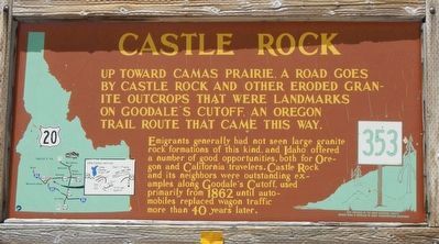Castle Rock Marker. Click for full size. Castle Rock Marker image. Click for full size.