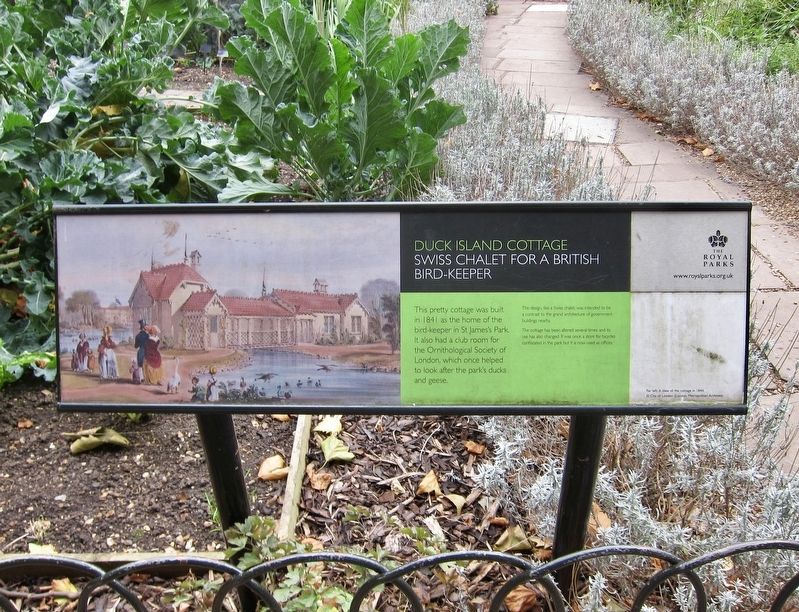 Duck Island Cottage Marker. Click for full size. Duck Island Cottage Marker image. Click for full size.