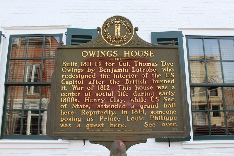 Owings House Marker image. Click for full size.