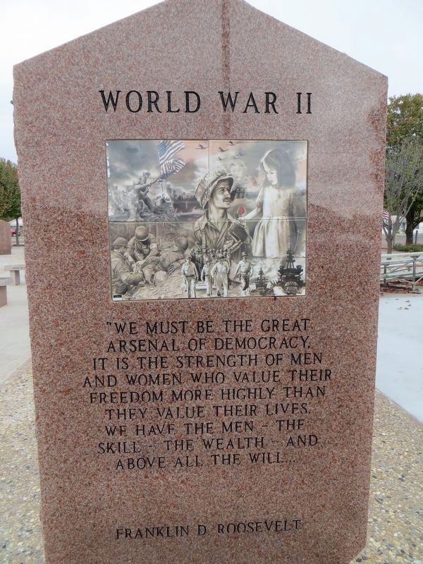 World War II - Andrews County Veterans Memorial image. Click for full size.