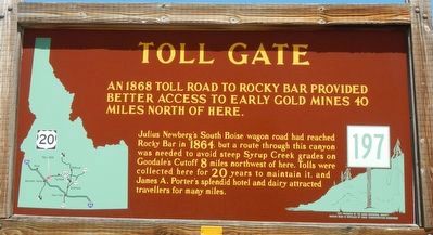 Toll Gate Marker image. Click for full size.