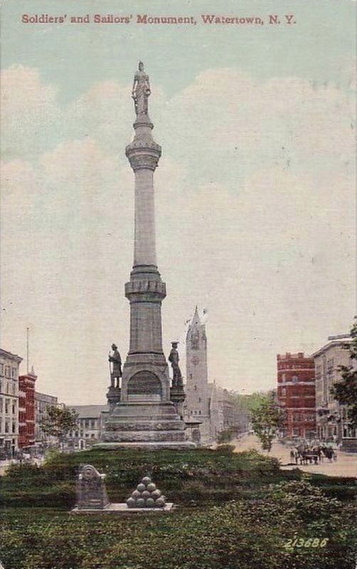 <i>Soldiers' and Seilers' Monument, Watertown, N.Y.</i>. Click for full size. <i>Soldiers' and Seilers' Monument, Watertown, N.Y.</i> image. Click for full size.