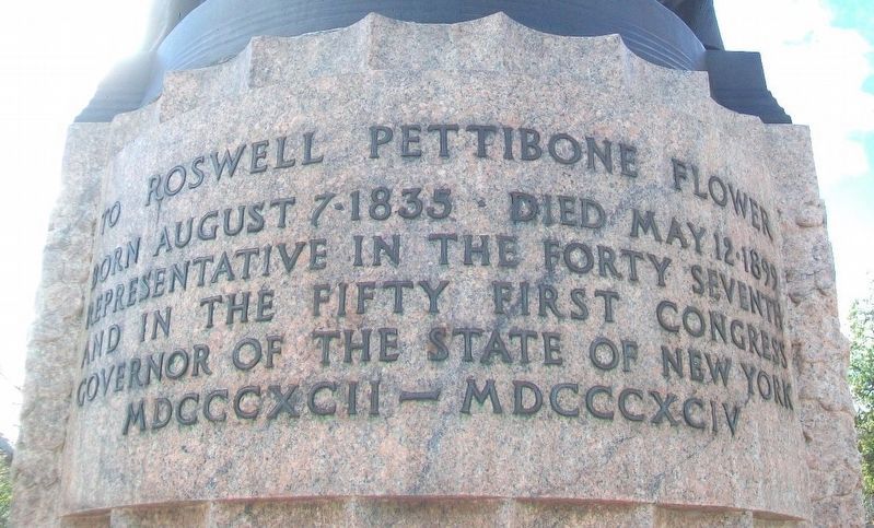 Roswell Pettibone Flower Monument Marker. Click for full size. Roswell Pettibone Flower Monument Marker image. Click for full size.