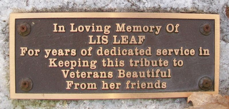 Veterans Memorial Marker. Click for full size. Veterans Memorial Marker image. Click for full size.