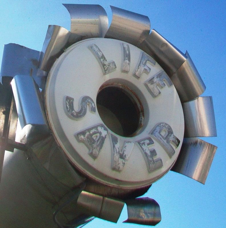 Pep-O-Mint Life Saver Monument Detail image. Click for full size.