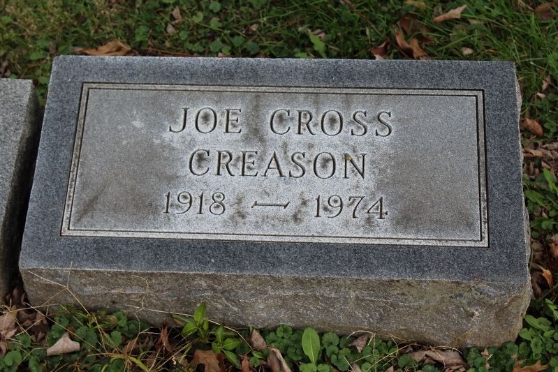 Joe Creason Grave image. Click for full size.