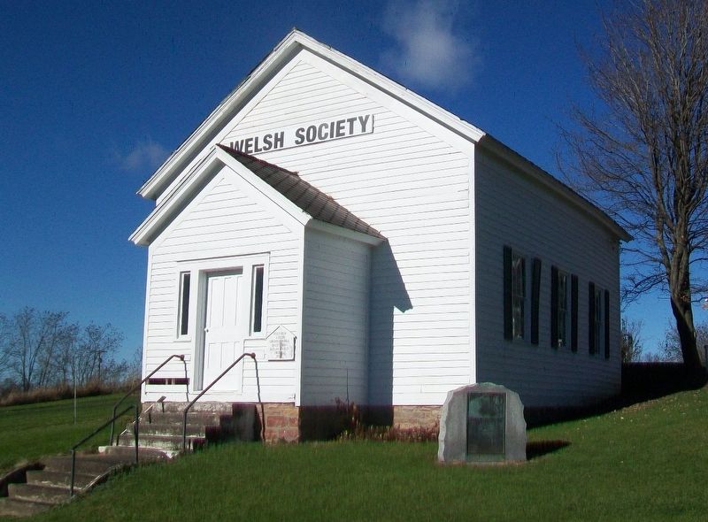 Richville Welsh Congregational Church and Marker image. Click for full size.