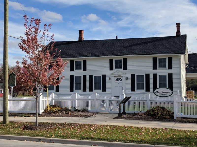 Mary Thompson House and Marker image. Click for full size.
