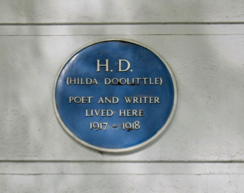 Hilda Doolittle Marker. Click for full size. Hilda Doolittle Marker image. Click for full size.