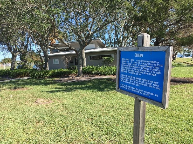 Marker in front of Brevard County Natural Resources Annex Building image. Click for full size.