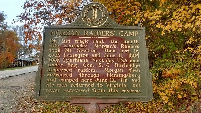 Morgan Raiders' Camp Marker image. Click for full size.