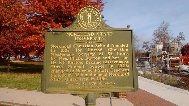 Morehead State University Marker image. Click for full size.