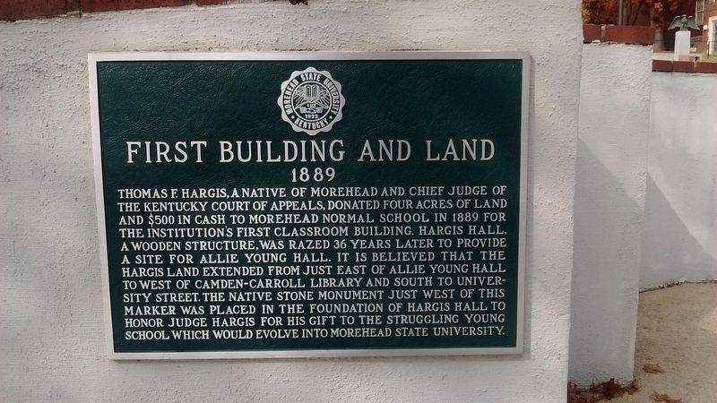 First Building And Land Marker. Click for full size. First Building And Land Marker image. Click for full size.