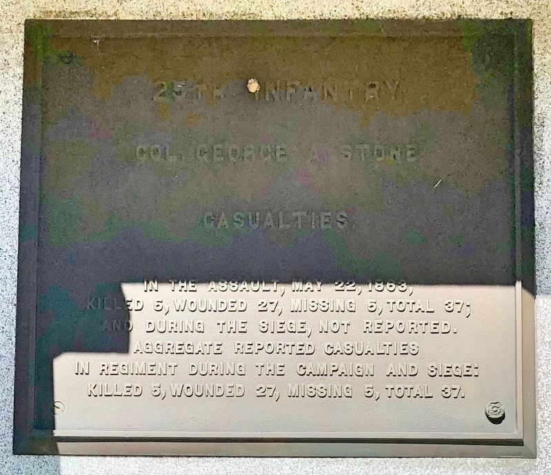 Iowa 2nd Brig.; 25th Infantry Marker (top) image. Click for full size.