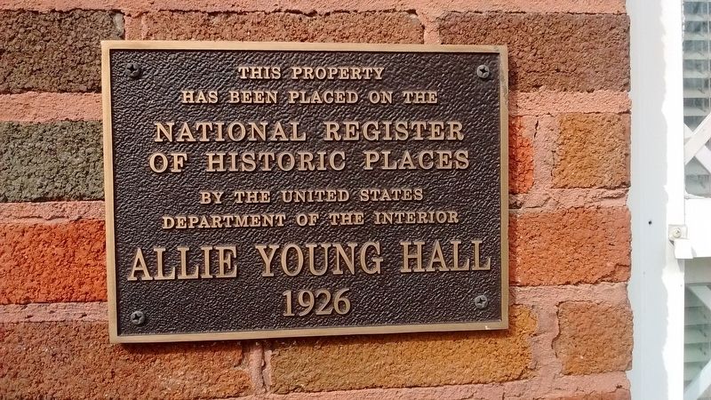 Allie Young Hall. Click for full size. Allie Young Hall image. Click for full size.
