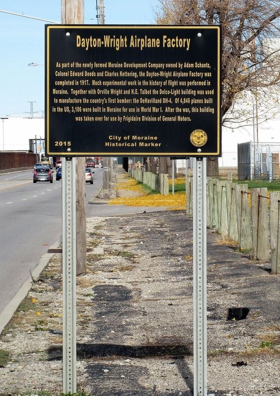 Dayton-Wright Airplane Factory Marker image. Click for full size.
