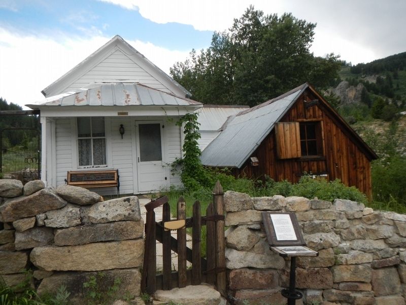 Last Post Office, Ice House and Marker image. Click for full size.