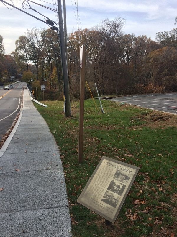 Carroll Avenue Bridge Marker. Click for full size. Carroll Avenue Bridge Marker image. Click for full size.