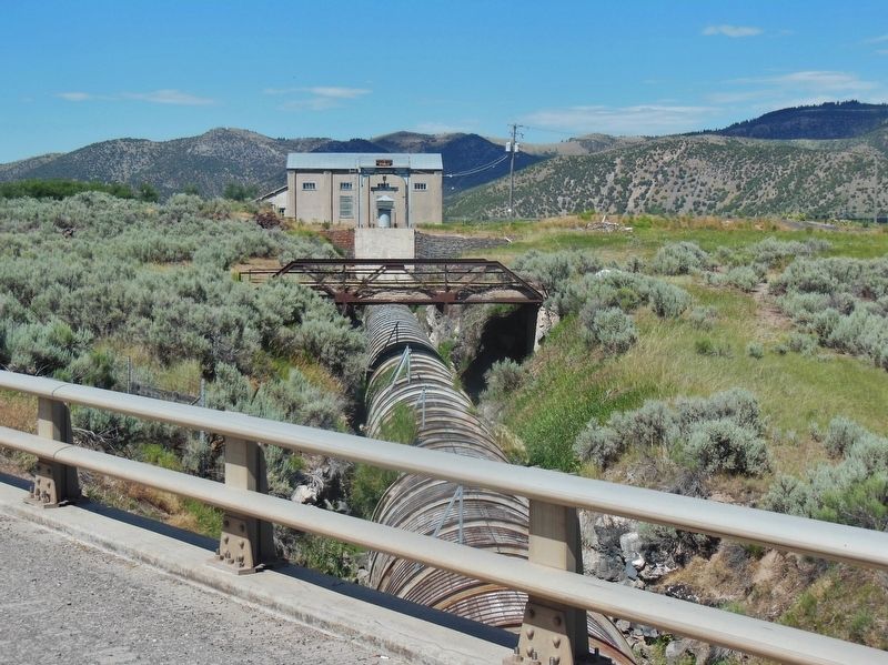 Last Chance Canal: Wooden Flume and Powerplant. Click for full size. Last Chance Canal: Wooden Flume and Powerplant image. Click for full size.